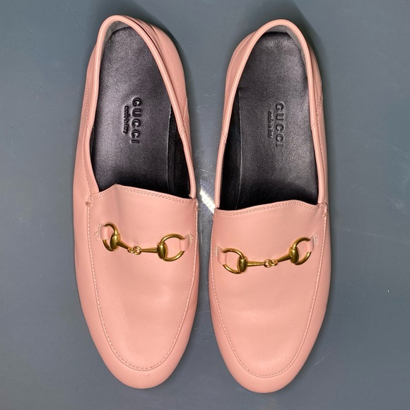 Gucci convertible Pink Brixton Leather loafers Size 37 - Picture 2 of 9